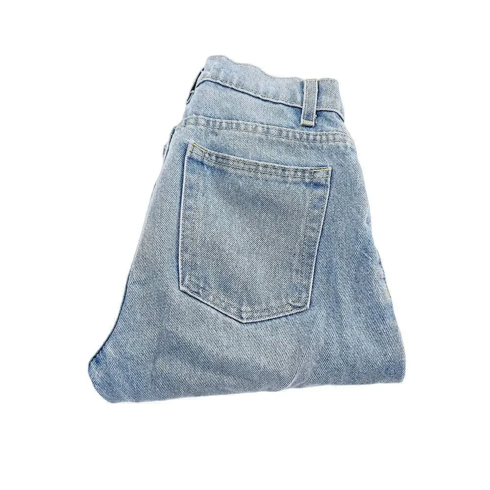 American Apparel The High Waisted Jean Light Wash Denim Size 25